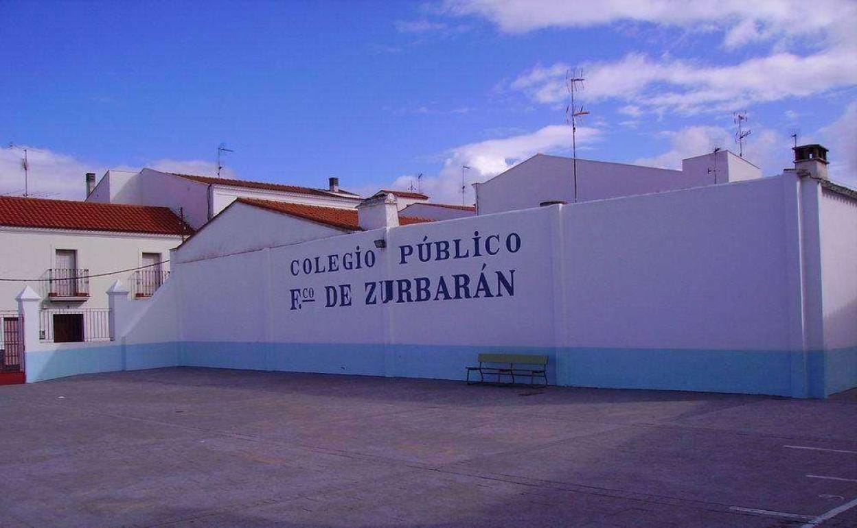 Imagen del patio del colegio Francisco de Zurbarán 