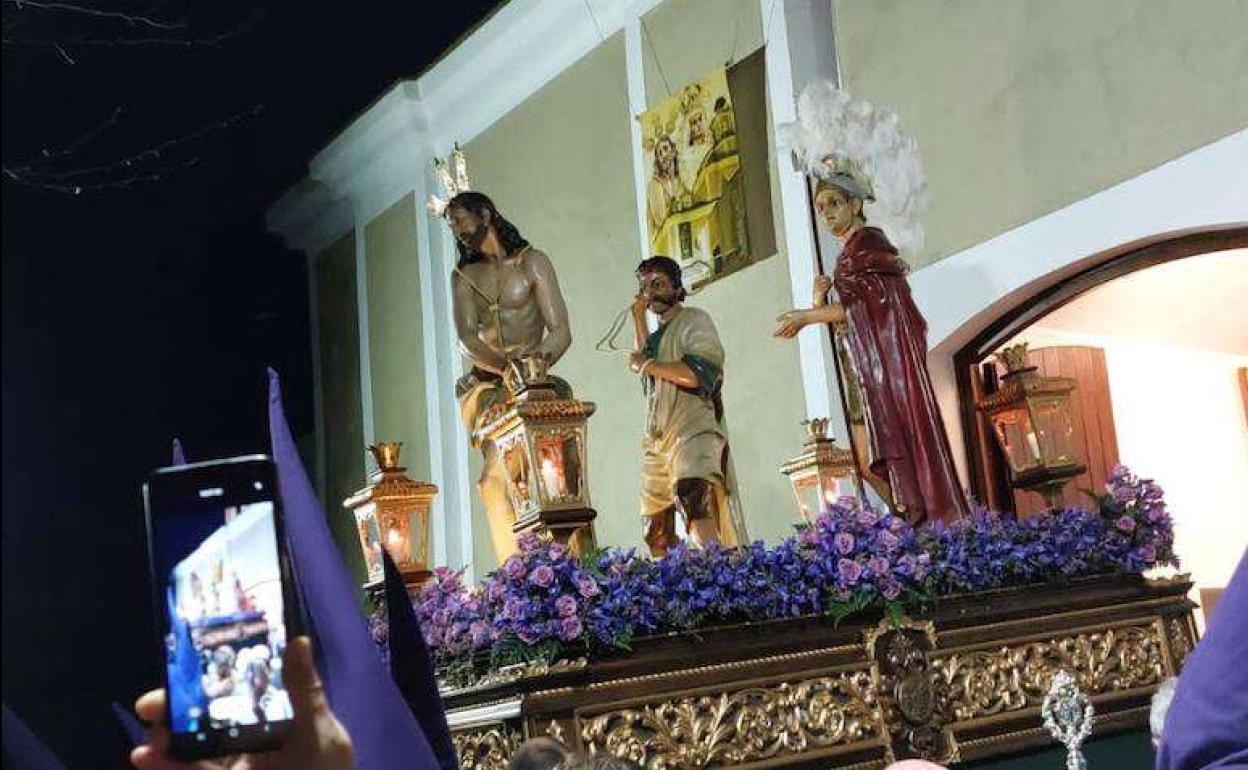 Jesús Amarrado a la Columna y la Virgen del Mayor Dolor, en la calle