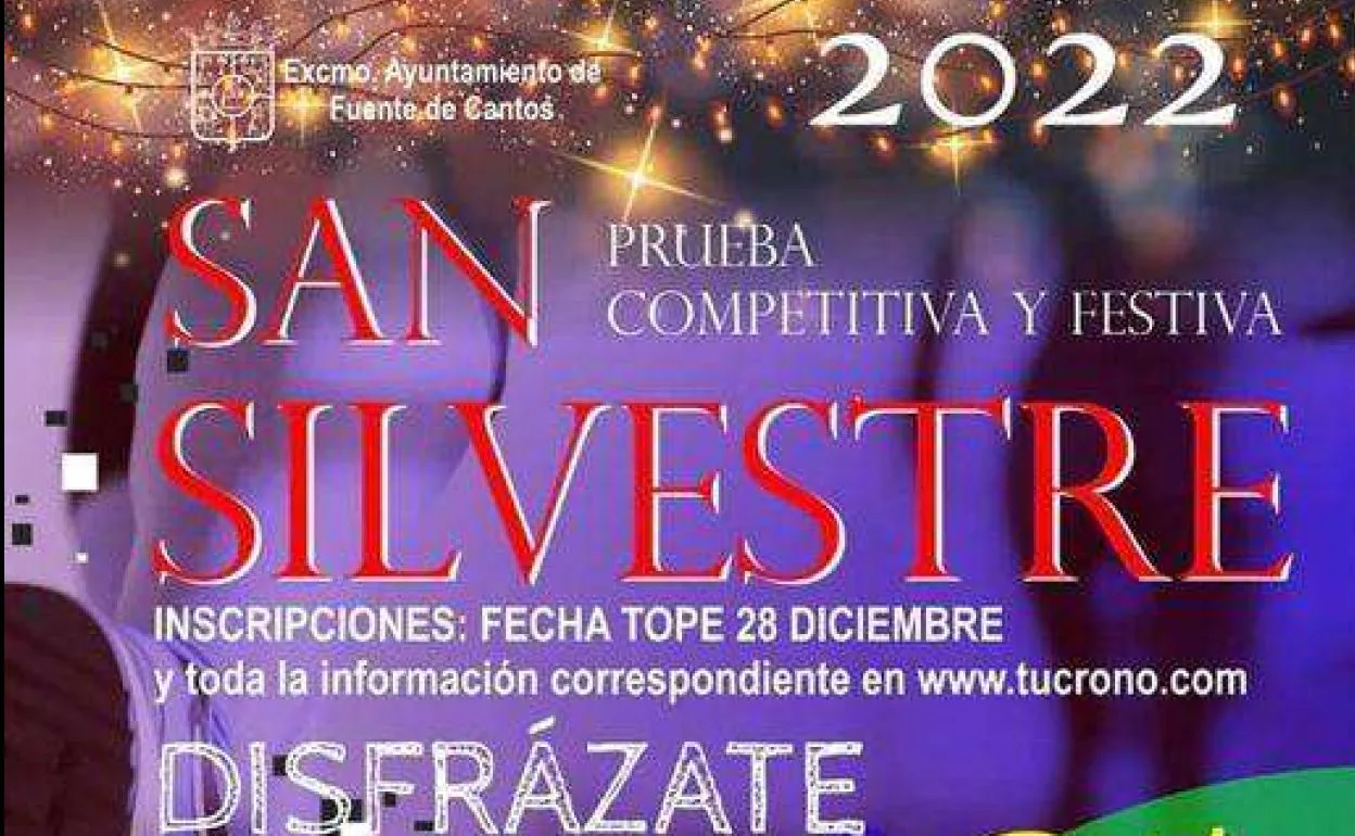 San Silvestre en Fuente de Cantos el 31 de diciembre