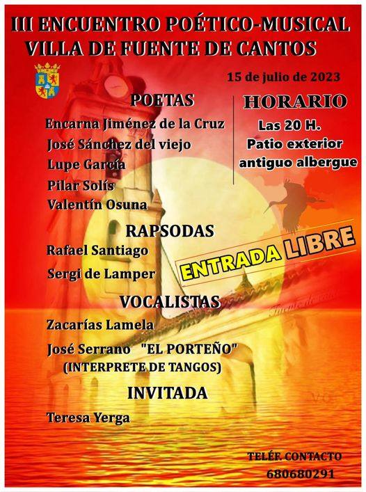 III Encuentro Poético Musical Villa de Fuente de Cantos