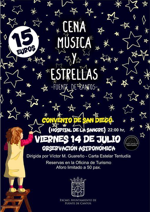 Cena, música y estrellas para el viernes 14 de julio