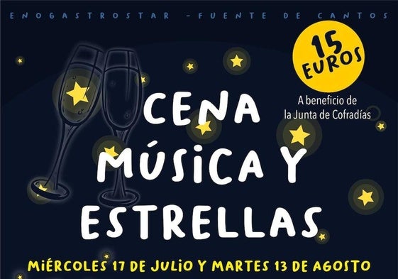Vuelve Cena, Música y Estrellas con un día más