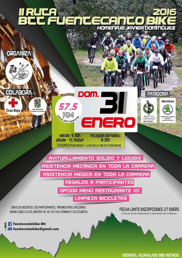 Continúa abierta la inscripción para la prueba de bike ‘Homenaje a Javier Domínguez’