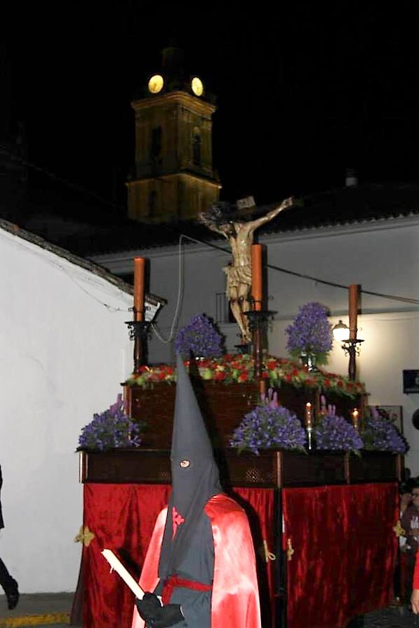 Imagen actual del paso del Crucificado. 