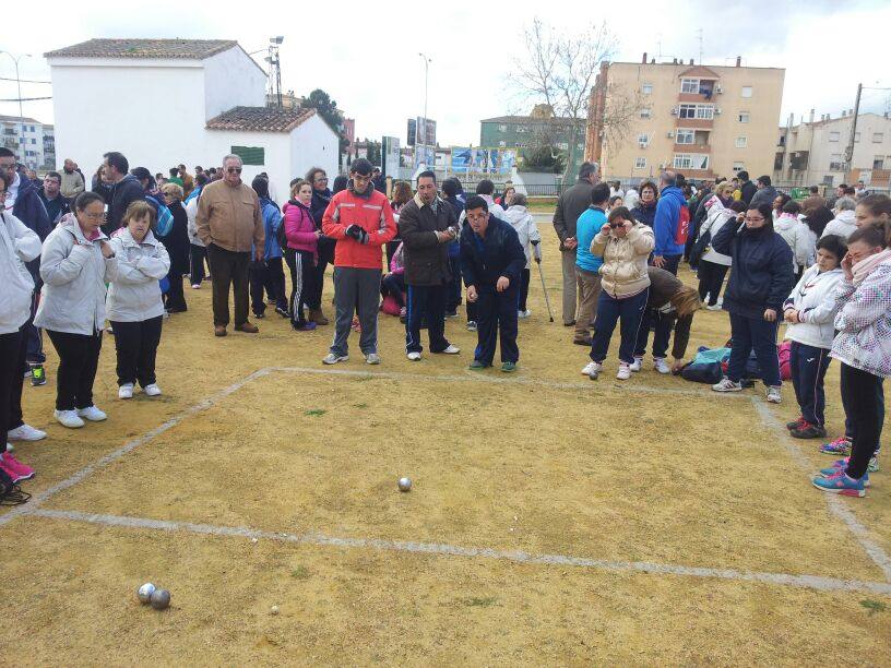 Un momento de la participación de los atletas fuentecanteños. 