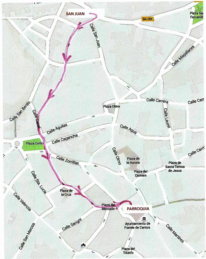 La procesión de la Burrina parte de San Juan