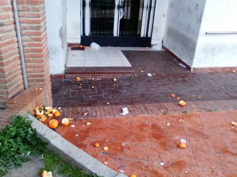 Estado que presentaba uno de los accesos. 