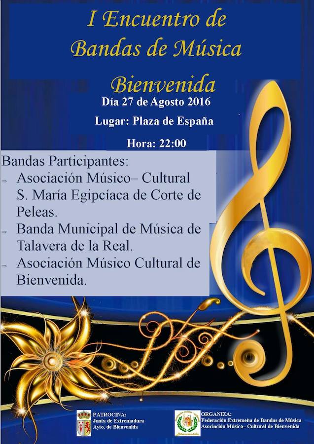 Bienvenida acoge esta noche el I Encuentro de Bandas de Música