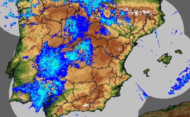 IMagen distribuida por la AEMET
