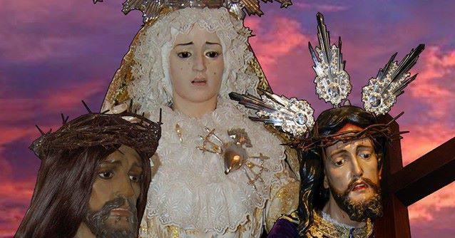 Las tres imágenes custodiadas en San Gregorio no pudieron salir el pasado Jueves Santo.