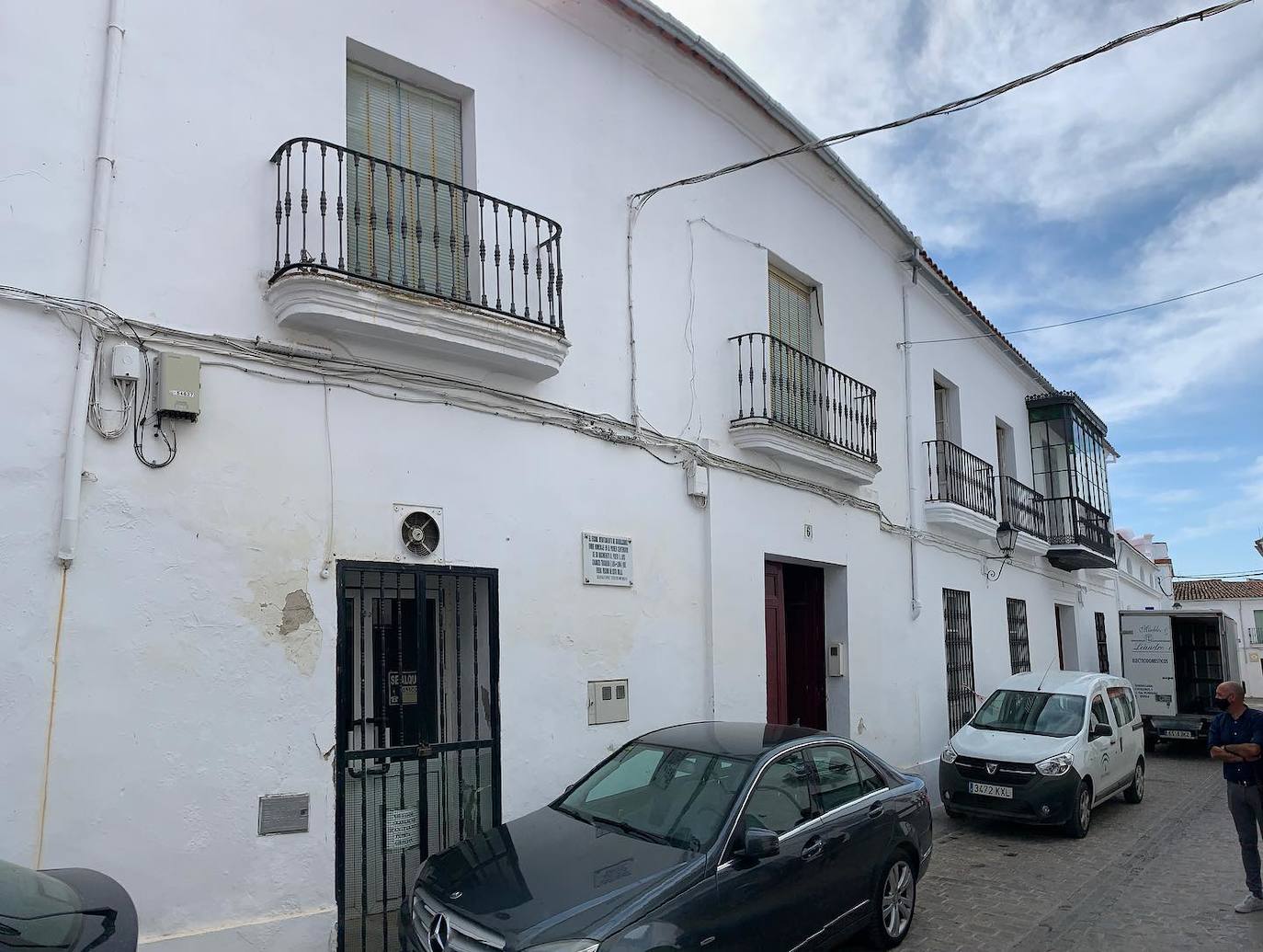 Casa en la calle Costaleros, 6, de Guadalcanal, conde vivió Luis Chamizo con su familia.