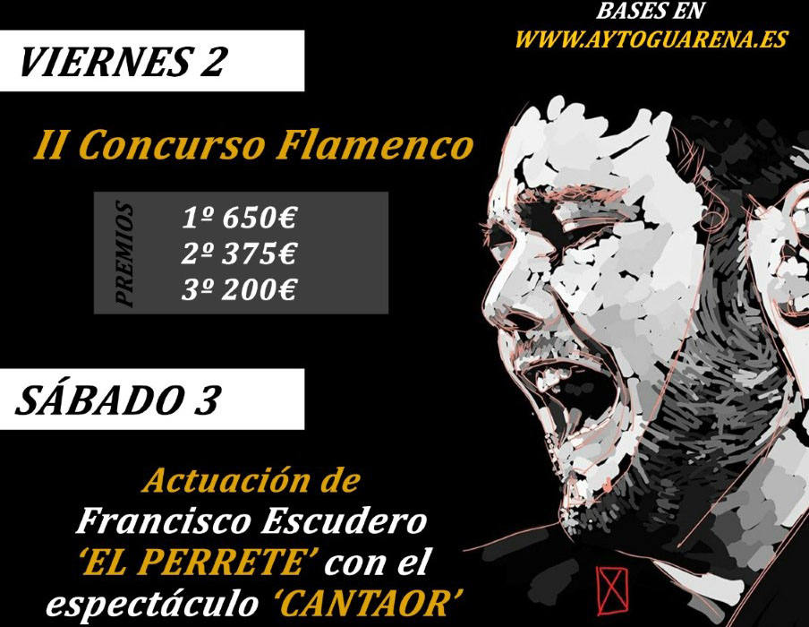 Cartel anunciador del festival flamenco.