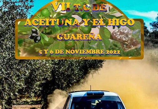 Parte del cartel anunciador del VII TC de la Aceituna y el Higo de Guareña.