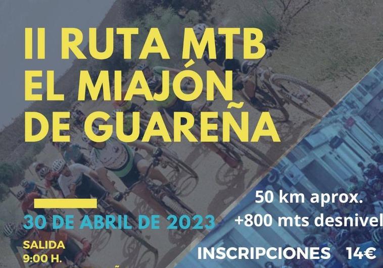 La II Ruta MTB 'El Miajón' se celebra este domingo