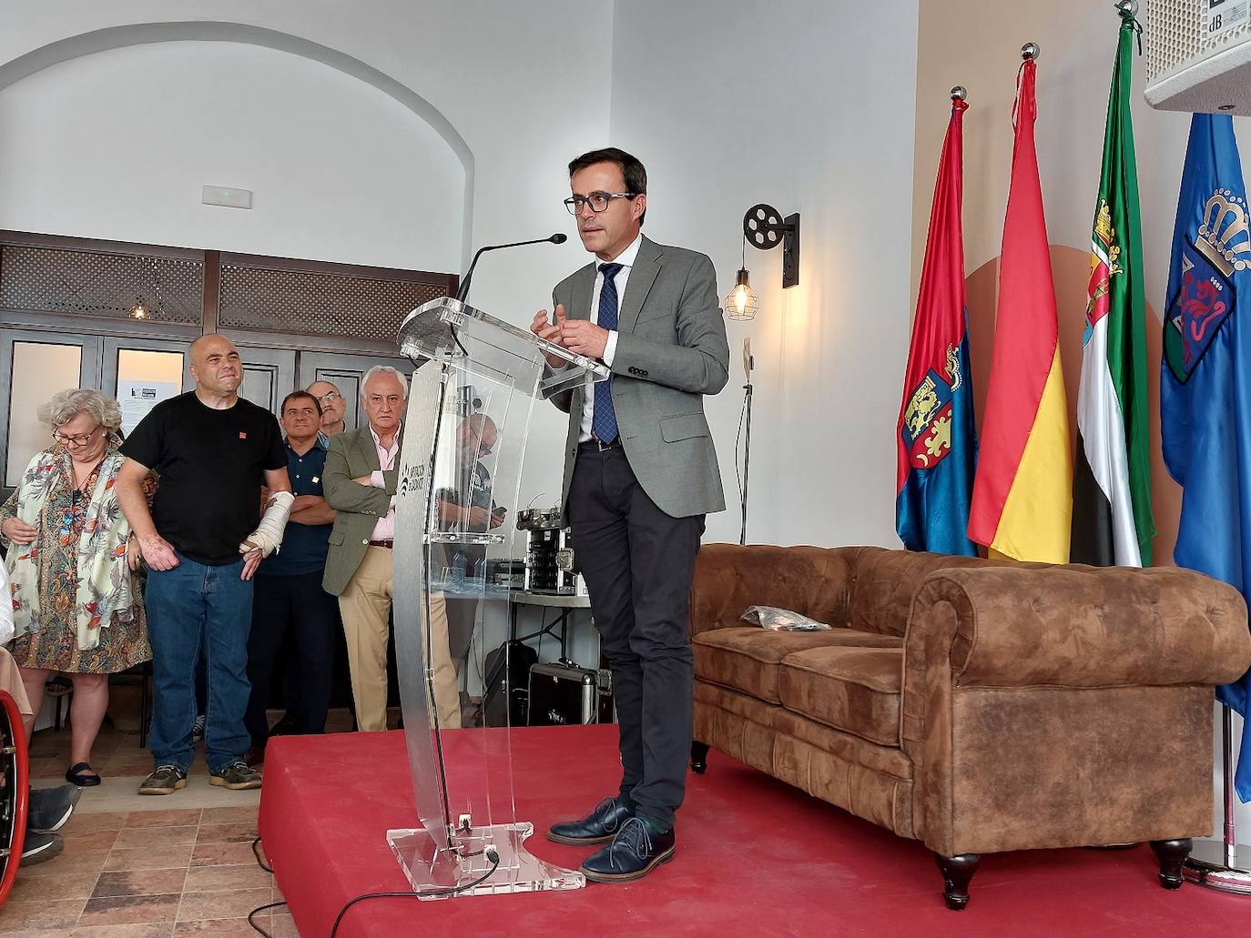 Momento de la intervención del presidente provincial Miguel Ángel Gallardo.