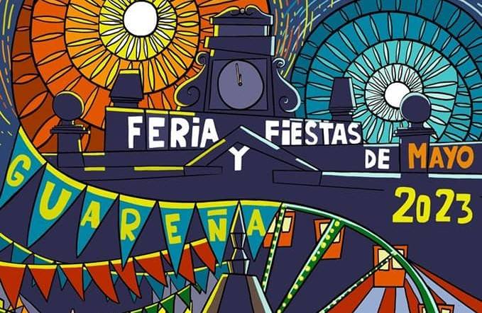 Parte del cartel anunciador ganador de la feria de mayo 2023.