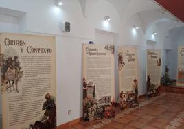 La muestra instalada en la sala de exposiciones del Centro Cultural de Guareña.