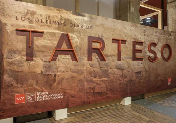 Título de la exposición en el Museo Arqueológico y Paleontológico de la Comunidad de Madrid en Alcalá de Henares.