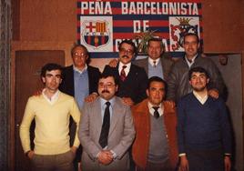 Fundadores y primera Junta Directiva de la peña barcelonista de Guareña.