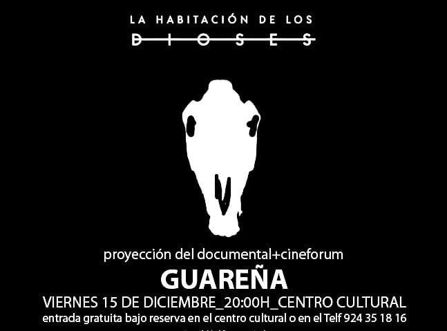 Cartel anunciador del documental que se proyecta esta noche.