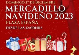 Parte del cartel anunciador del Mercdillo Navideño 2023.