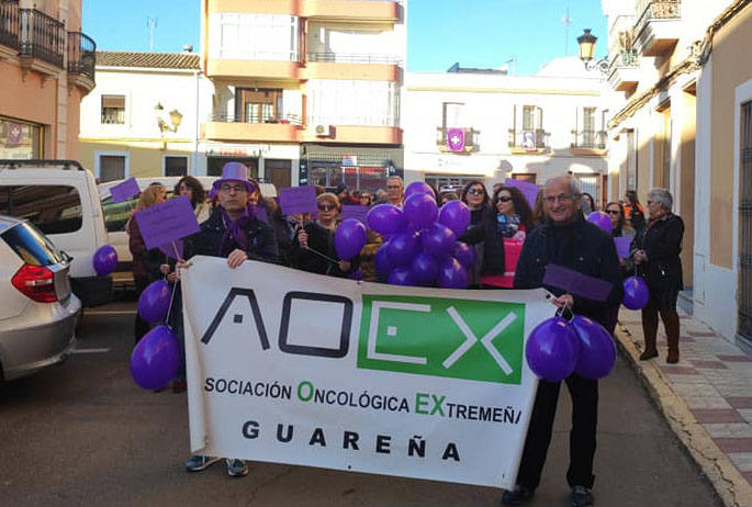 Guareña celebró el Día contra el Cáncer con una marcha y una charla informativa