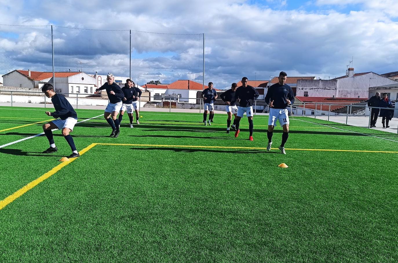 Calentamiento del equipo.