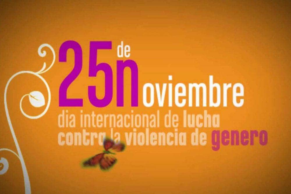 Cartel anunciador de la conmemoración del Día Internacional de lucha contra la Violencia de Género.