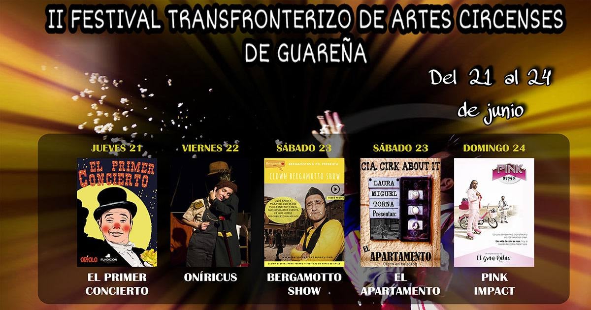 Cinco compañías circenses contratadas para el II Festival Transfronterizo