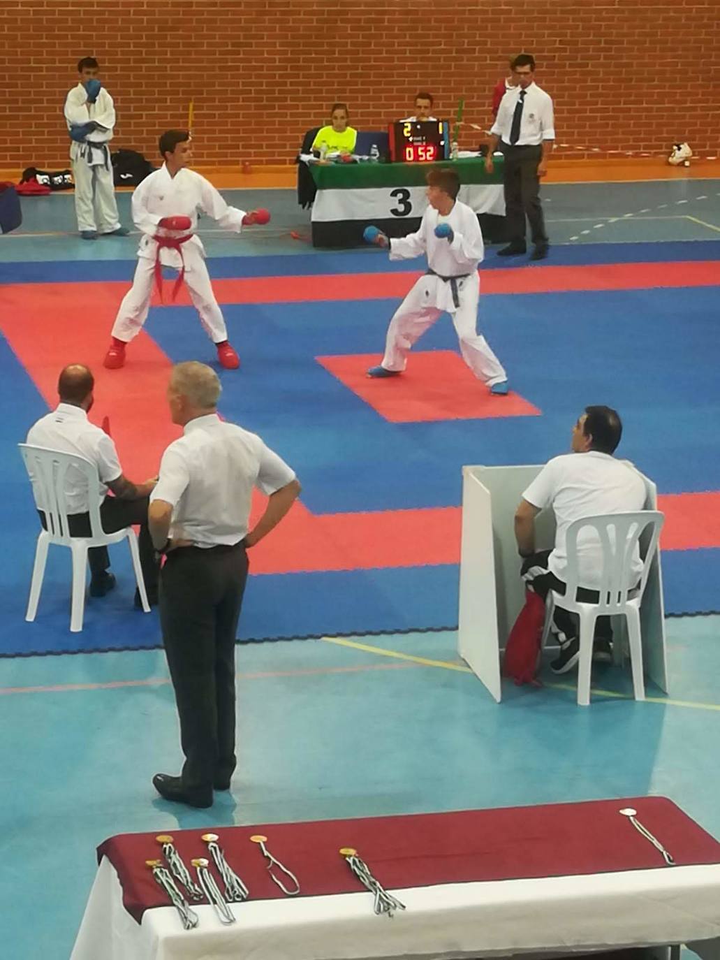 Participantes en el Campeonato de Extremadura de Promoción de Karate 2.019