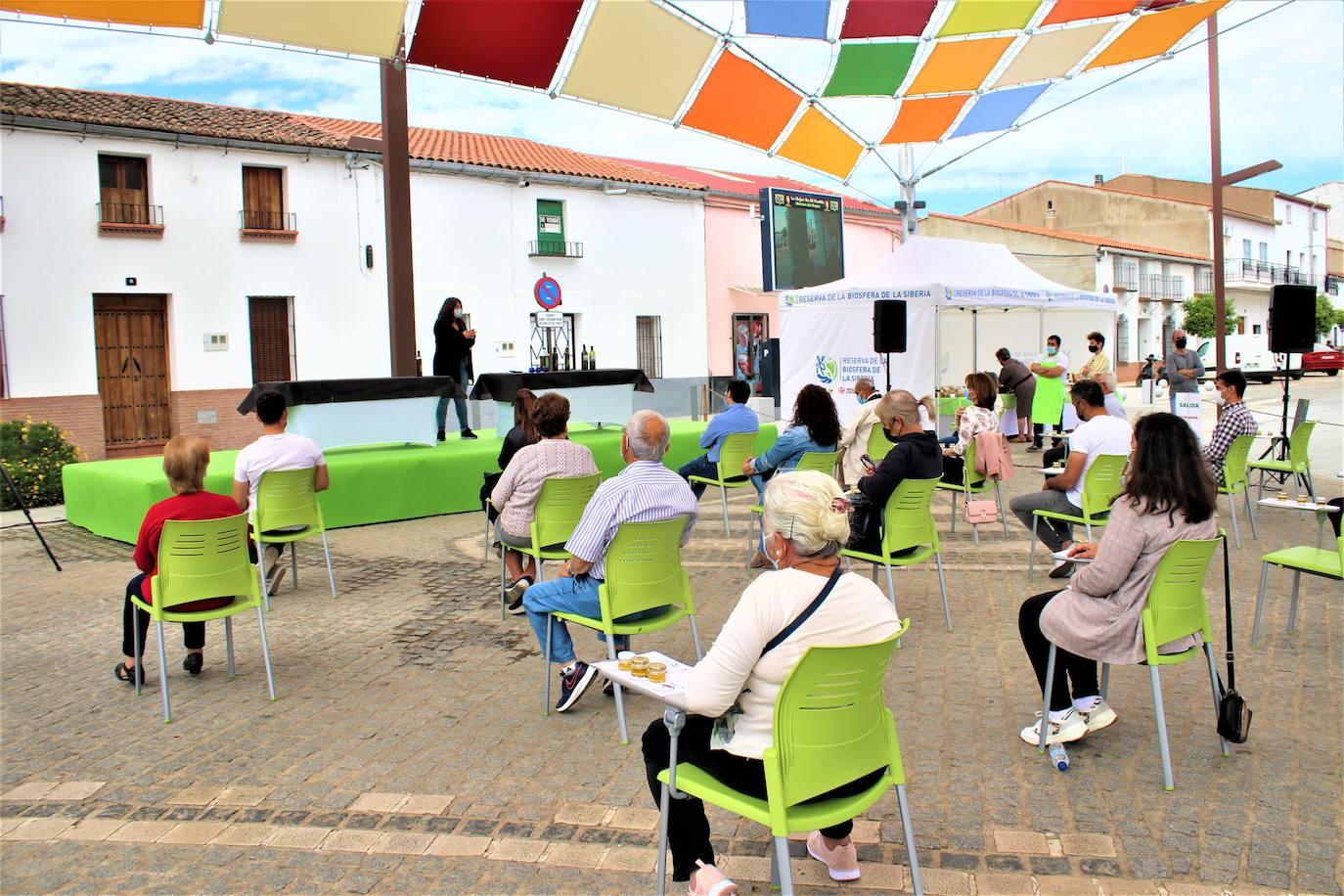 Saturnino Alcázar Vaquerizo, alcalde de Herrera del Duque en la inauguración de la XI Feria Ganadera y Agroturística de la Siberia 
