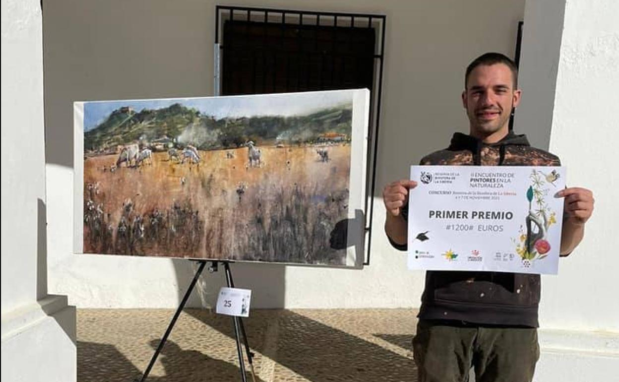 Pedro Menez de Apedrete consigue el primer premio de pintura de la II edición del Encuentro de Pintores