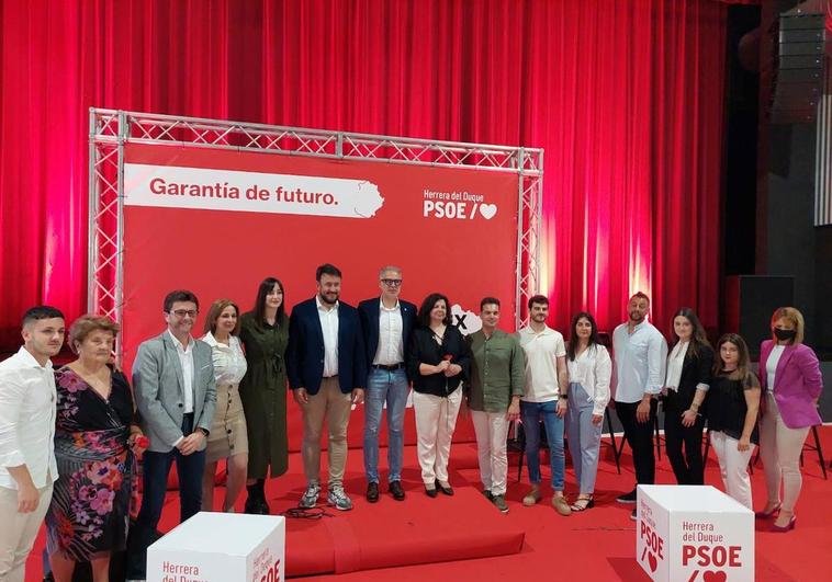 Presentación de la candidatura socialista en Herrera del Duque