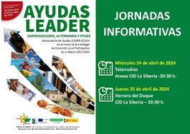 Cartel de ayudas LEADER