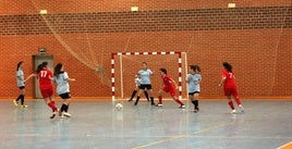 SP Herrera femenino durante un partido de fútbol sala