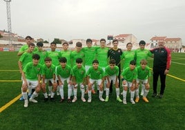 El SP Herrera Infantil durante un entrenamiento