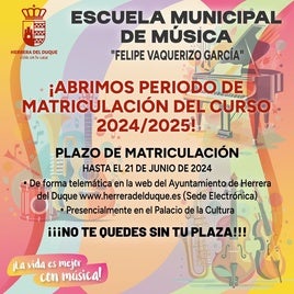 Cartel de matriculación