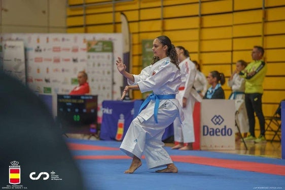 Fotografía de una de las participantes