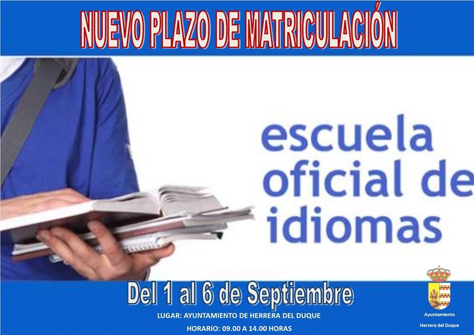 Abierto el plazo de matriculación en el Aula Adscrita de la Escuela de Idiomas para los nuevos alumnos
