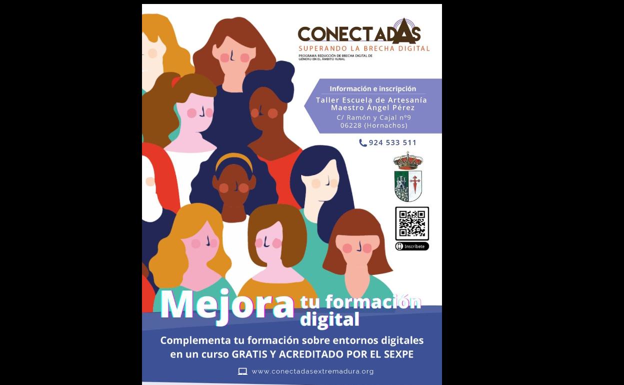 Abierto el plazo para participar en el Programa «Conectadas», un taller que pretende reducir la brecha digital de género