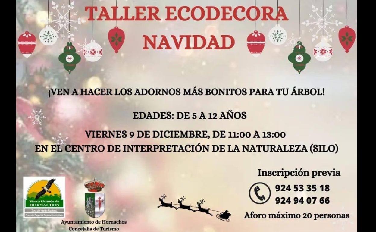 Este viernes Taller «Ecodecora», para hacer adornos de Navidad con materiales reciclados