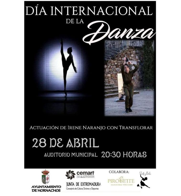 Hornachos celebra el «Dia Internacional de la Danza» con un espectáculo de Irene Naranjo