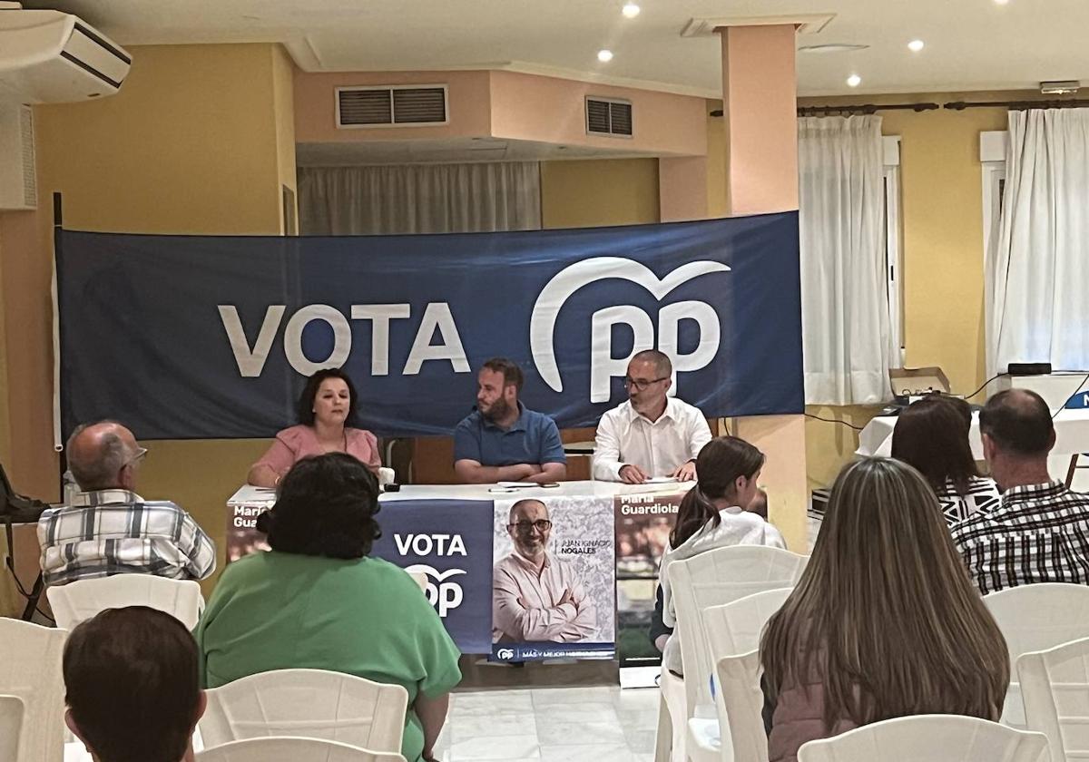 El Partido Popular en su acto de fin de campaña «aspiramos a conseguir el respaldo suficiente para entrar en el ayuntamiento de Hornachos»