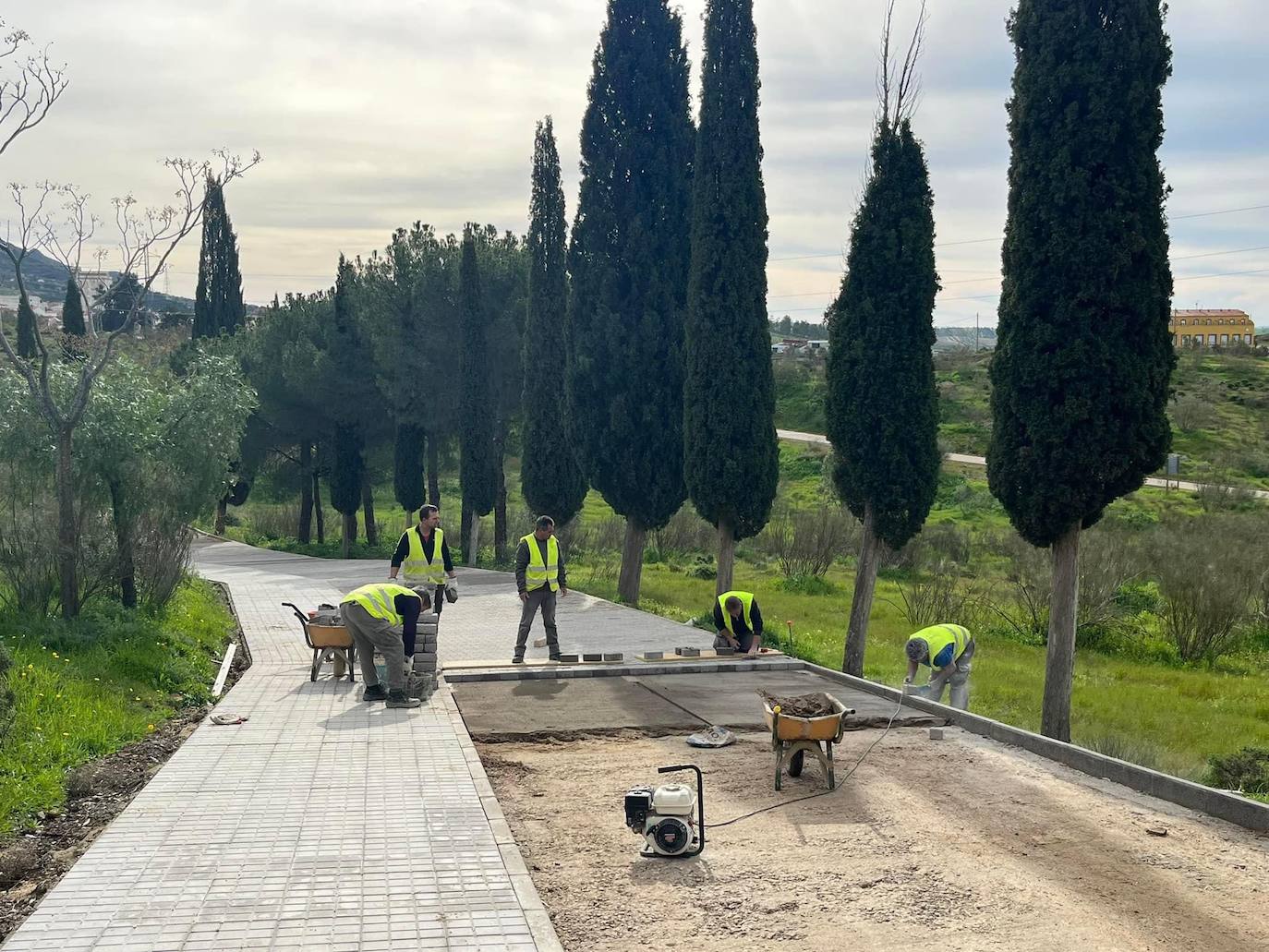 Obras camino del cementerio