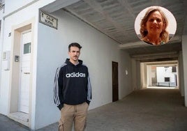 Jose Antonio Meneses en la entrada al «callejón»