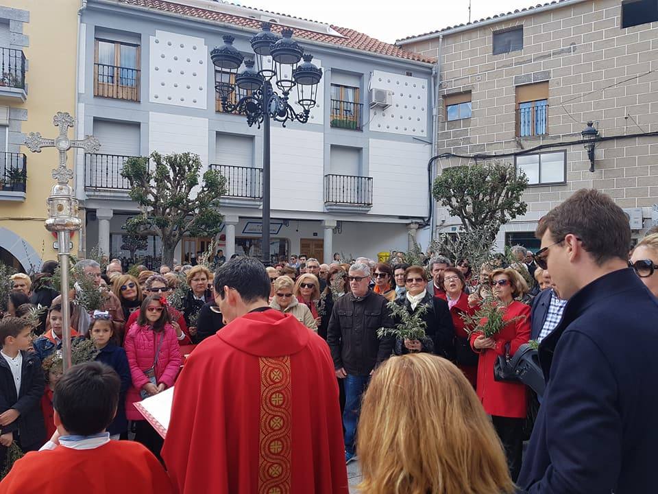 Bendición de ramos del pasado año. 