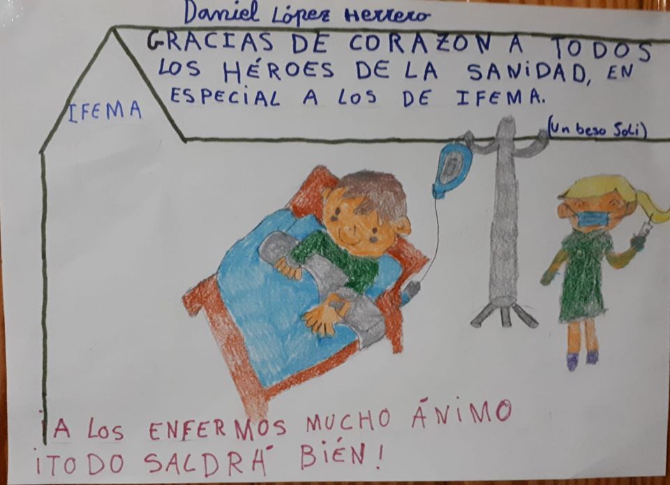 Unos de los dibujos realizados por los usuarios jaraiceños de Aspace.
