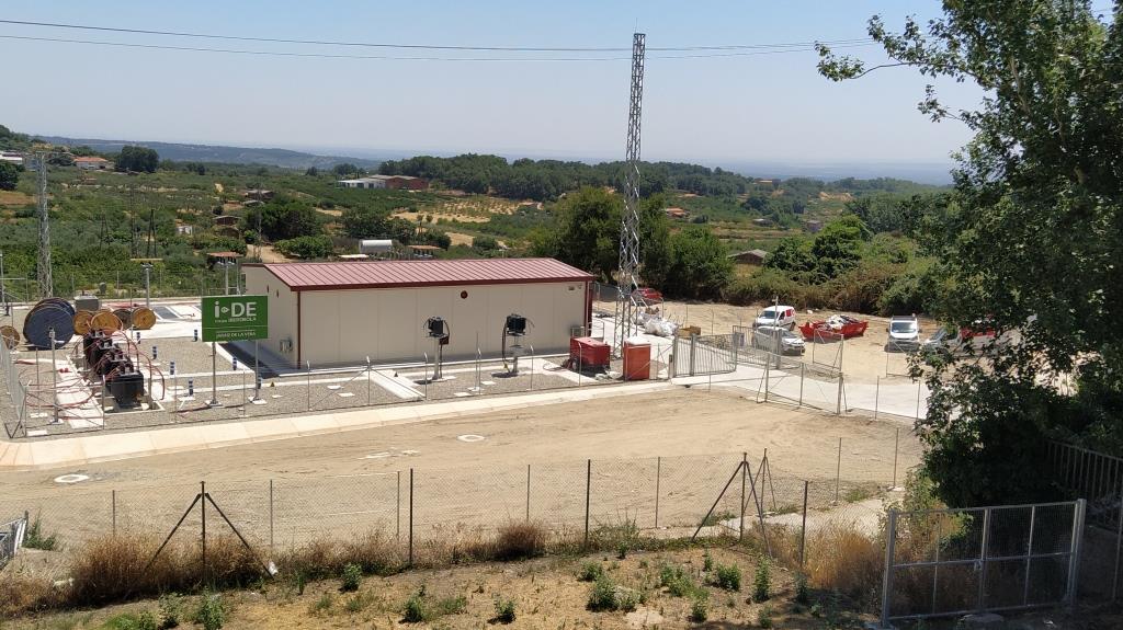 La subestación eléctrica que se está construyendo en Jaraíz.