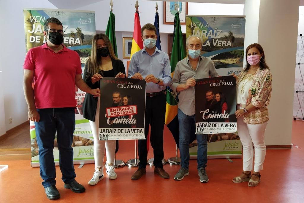 Presentación del concierto de Camela. 