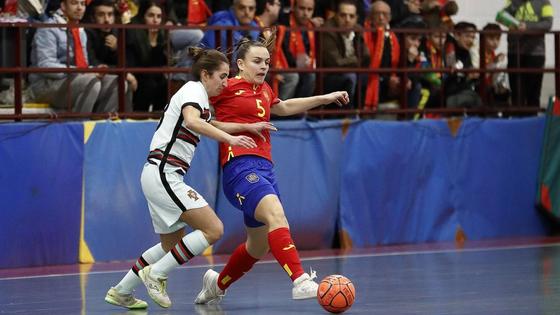Hoy, fútbol sala femenino con motivo del Día de la Mujer